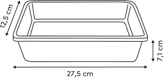 Formă Tort Rectangulară 27.5x12.5x7 F-v Harmony 209666 27.5x12.5x7