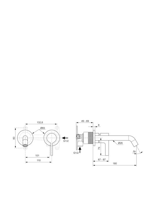 Ideal Standard Joy Gold Mixing Sink Faucet