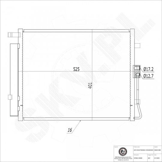 Klimakompressor Kia Seele I A/C-Trockner 976062k000
