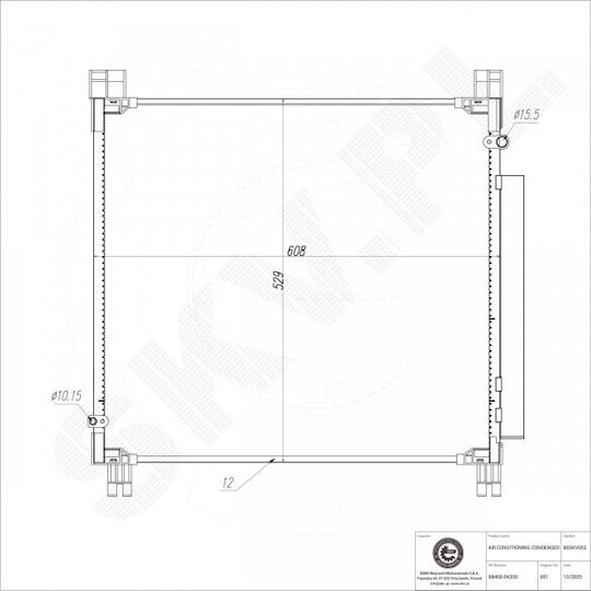 Toyota Hilux Viii A/C-Trockner 88460-0k350