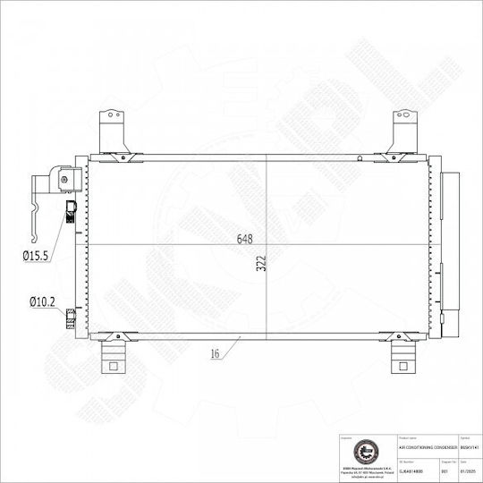 Condensator Climatizare Mazda 6 Dezumidificator Gj6a61480b