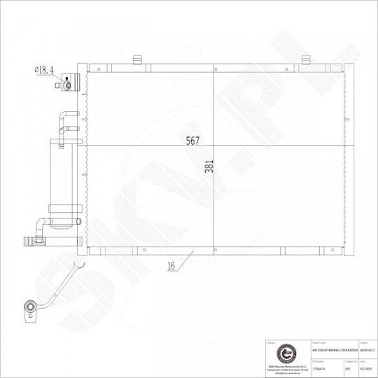 Condensator Climatizare Ford B-Max Fiesta Vi Dezumidificator 1756414