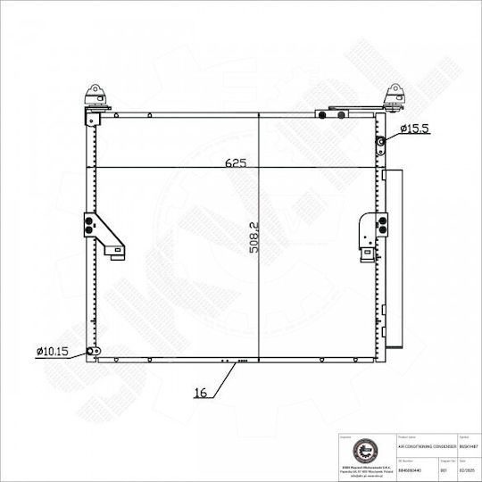 Condensator Climatizare Toyota Land Cruiser Prado Dezumidificator 8846060440