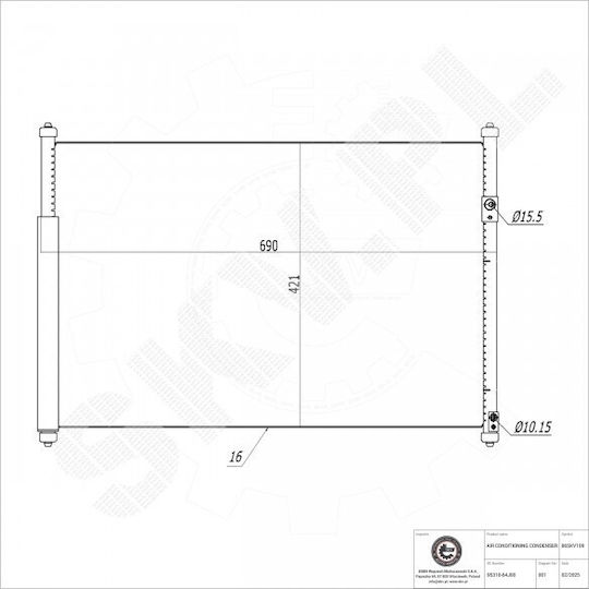 Condensator Climatizare Grand Vitara Ii Dezumidificator 9531064j00