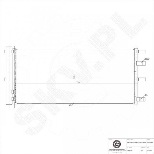 Condensator Climatizare Ford Turneo Dezumidificator 2006299