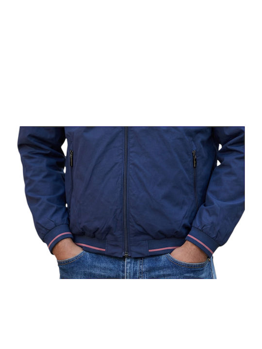 Beidseitiges Marineblau Herren Jacken