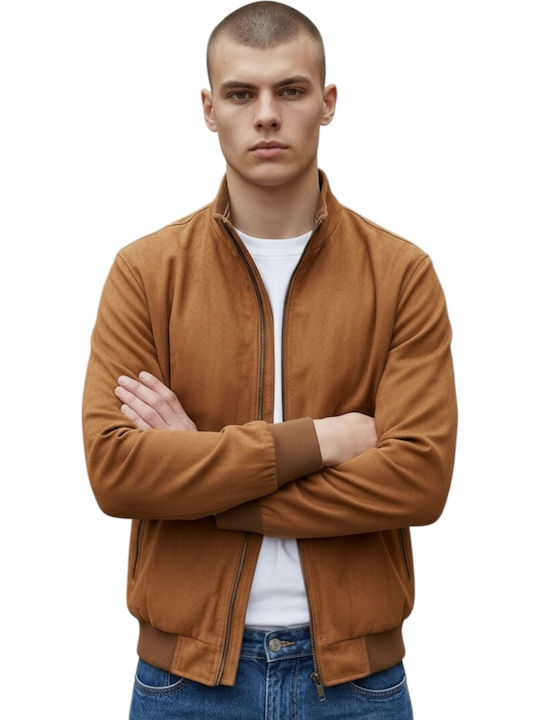Leder Jacke Camel