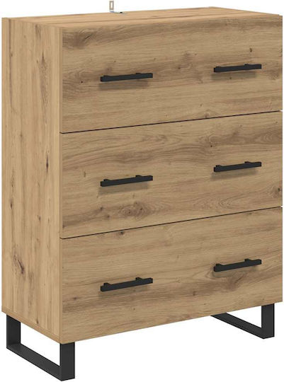 Biblioteci Artisan Oak (2 Bucăți) 69,5x32,5x180 cm