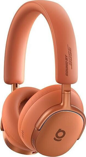 Baseus XH1 OS Sound By Bose Wireless Wired Over Ear Headphones With 100 Hours Playing Time Sunset Coral