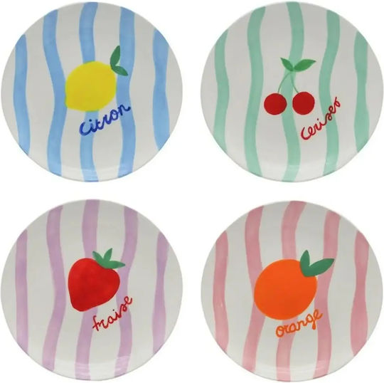 Que Rico Que Rico Servierplatte für Wüste Keramik Orange mit Durchmesser 18cm