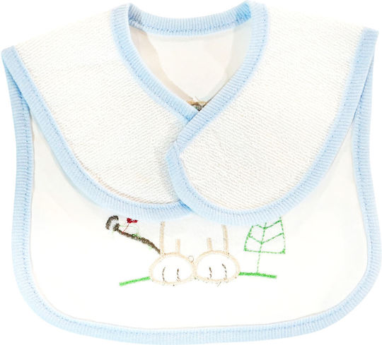 Baby Tone Cute Blue Lion Σαλιάρα από 100% Βαμβάκι με Αυτοκόλλητο Cute Blue Lion