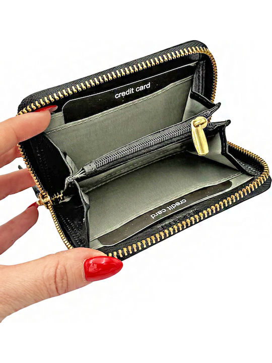 Small Leather Women's Wallet Black
