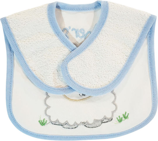 Baby Tone Mother’s Blue Cub Σαλιάρα από 100% Βαμβάκι με Αυτοκόλλητο Mother’s Blue Cub