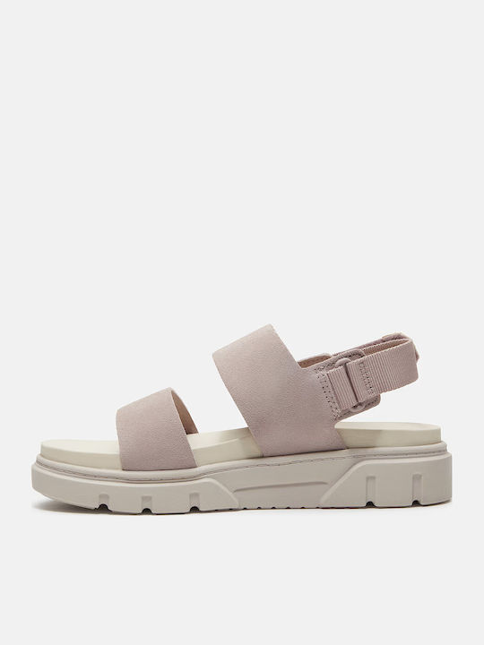 Greyfield Sandal Leather Women's Flat Sandals Flatforms Pink