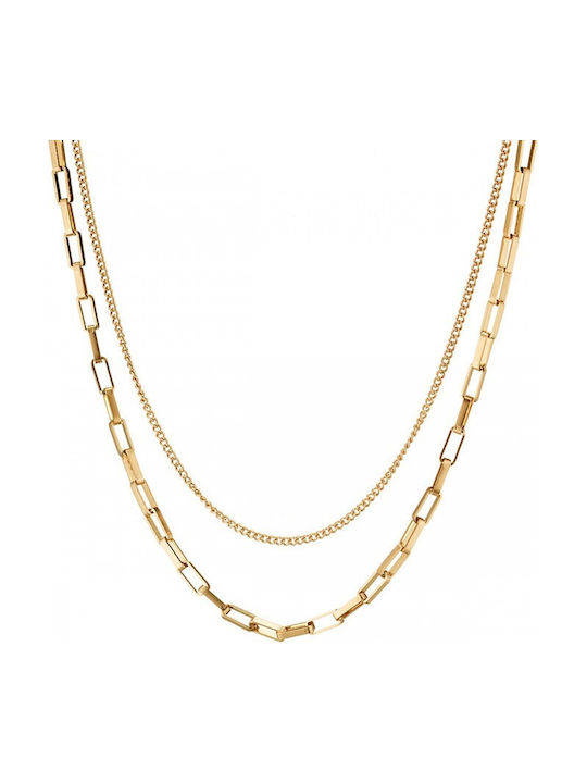 Verorama Αλυσίδα Λαιμού Επιχρυσωμένη από Ανοξείδωτο Ατσάλι Verorama Αλυσίδα Λαιμού Επιχρυσωμένη από Ανοξείδωτο Ατσάλι