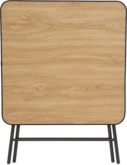 F-v Flexy Правоъгълна Разтегателна Метална Черна Маса За Кухня 80x80x75см