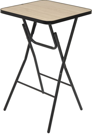 F-v Flexy Folding Metal Bar Table Black 60.5x60.5x102.5cm