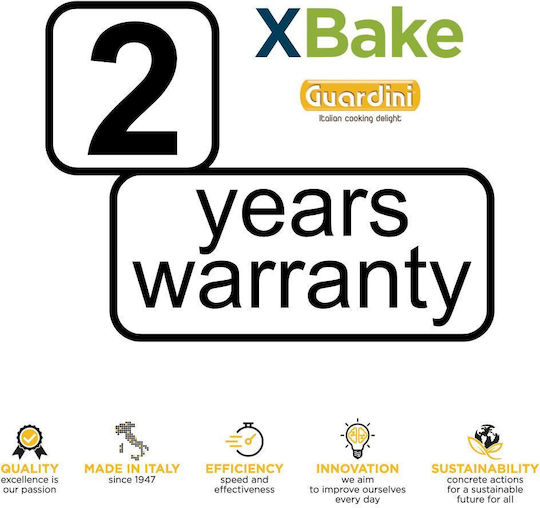 Guardini Xbake Aluminum Baking Pan with Non-Stick Interior Coating 24x32cm