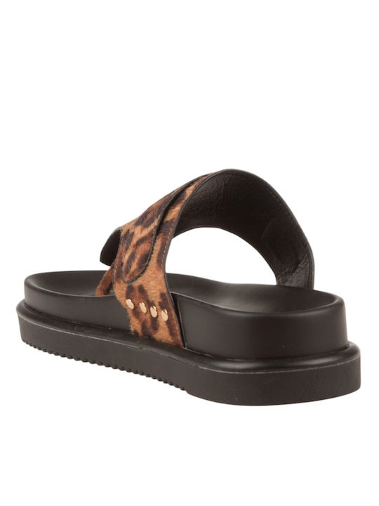 Damen Flache Schwarze Sandalen
