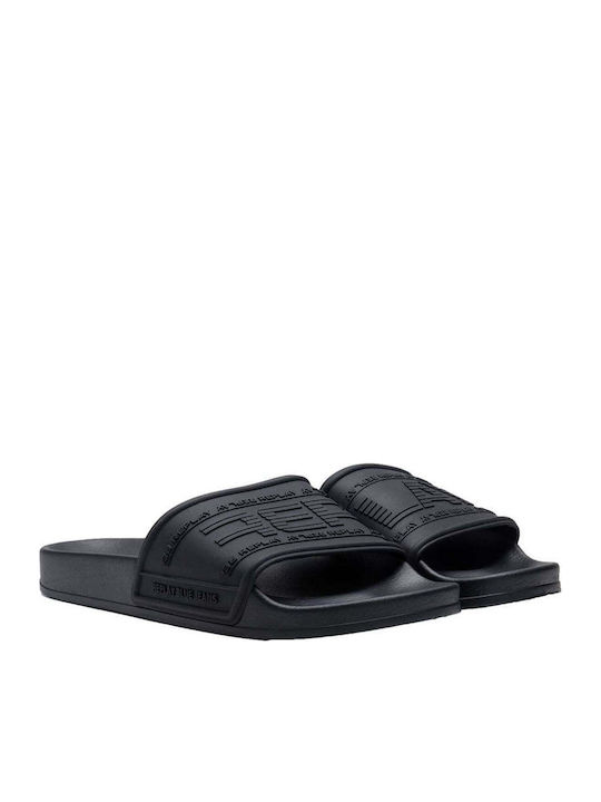 Men's Black Slides