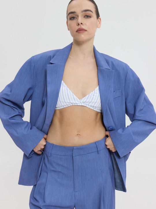 SunsetGo! Damen Blazer Blau