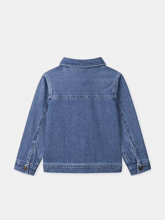 Geacă Denim Pentru Copii Albastră