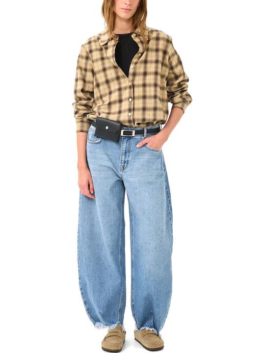High Rise Women's Jean Pants in Loose Fit