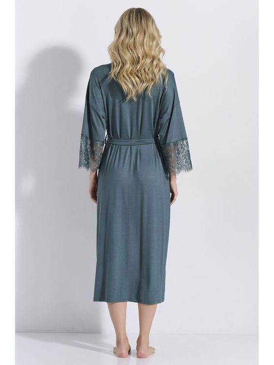 Jeannette Lingerie Summer Women's Robe Forest