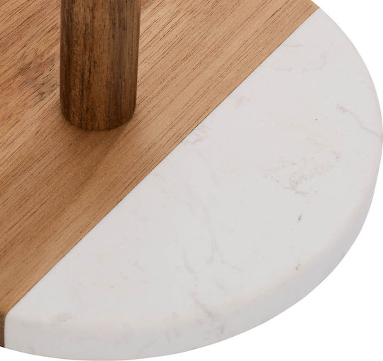 5Five Wooden White Paper Towel Holder 15x15x32.7cm 190285