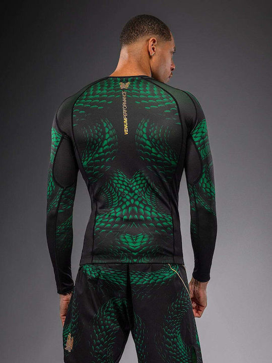 Venum Men's Long Sleeve Shirt VENUM-06067-657 for Jiu-Jitsu Black