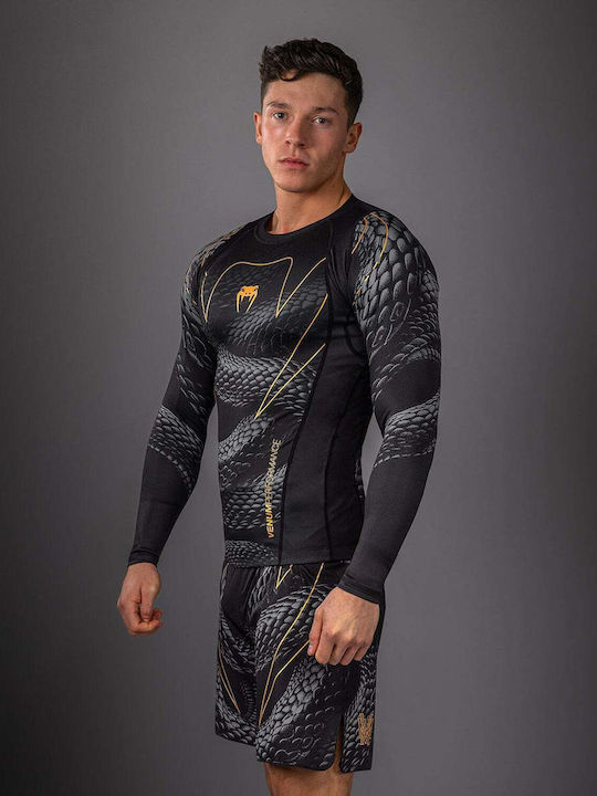 Venum Men's Long Sleeve Shirt VENUM-06067-659 for Jiu-Jitsu Black