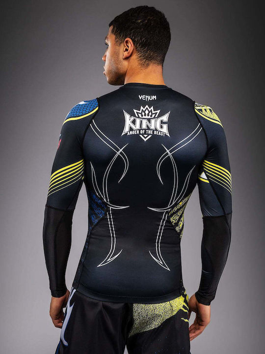 Venum Men's Long Sleeve Shirt VENUM-06205-111 for Jiu-Jitsu / MMA Black