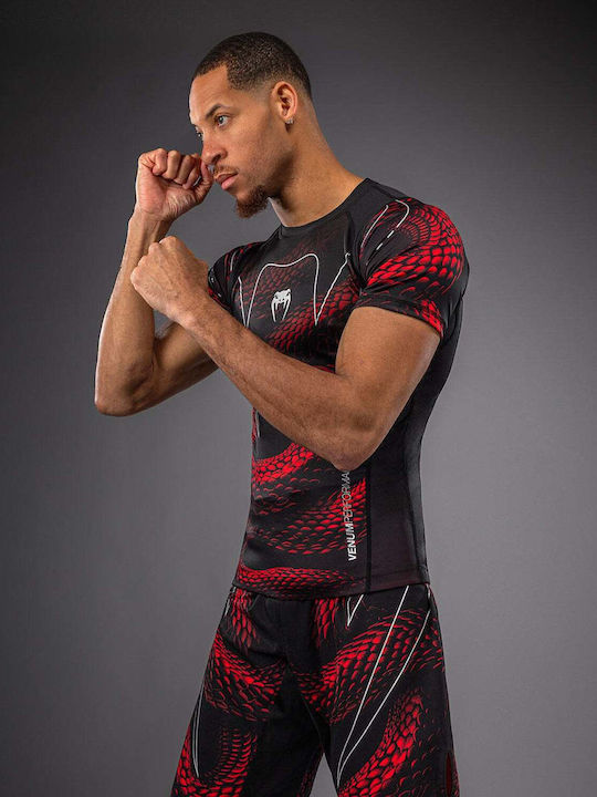 Venum Männer Kampfkunst-Shirt VENUM-06068-658 für Jiu-Jitsu Schwarze