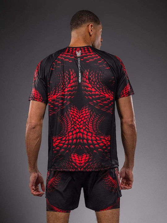 Venum Dry Tech Kampfkunst Kurze Ärmel Männer Bluse VENUM-06069-658 Schwarz
