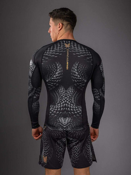 Venum Men's Long Sleeve Shirt VENUM-06067-659 for Jiu-Jitsu Black
