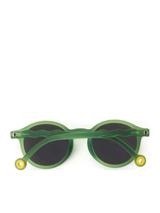Olivio & Co Classic Oval Kids Sunglasses with Polarized Green Lenses for 3-5 Years