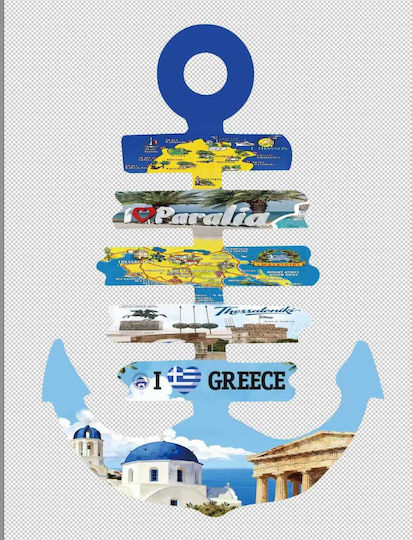 Σετ Κρεμαστά Διακοσμητικά από Πλαστικό 35x20cm 6τμχ Σετ Κρεμαστά Διακοσμητικά από Πλαστικό 35x20cm 6τμχ
