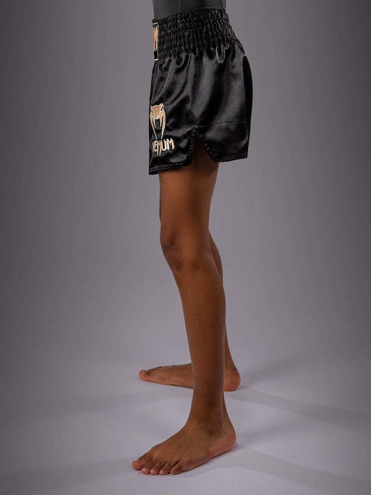 Kids Boxing Shorts Venum Classic Muay Thai Shorts Kids Black Gold