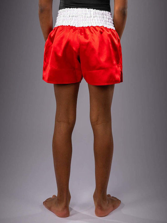 Kinder-Boxershorts Venum Classic Muay Thai Shorts Kinder Feuer Rot