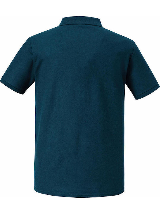 Russell Europe Ανδρικό Διαφημιστικό T-shirt Κοντομάνικο Petrol