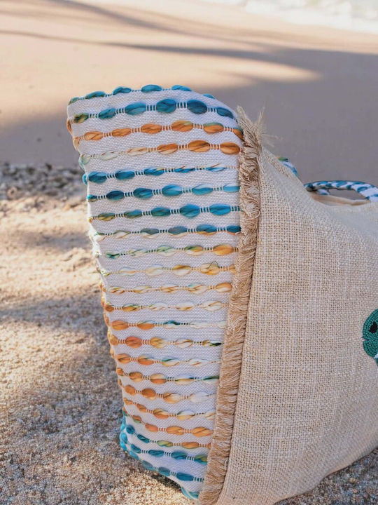 Ble Resort Collection Fabric Beach Bag Beige