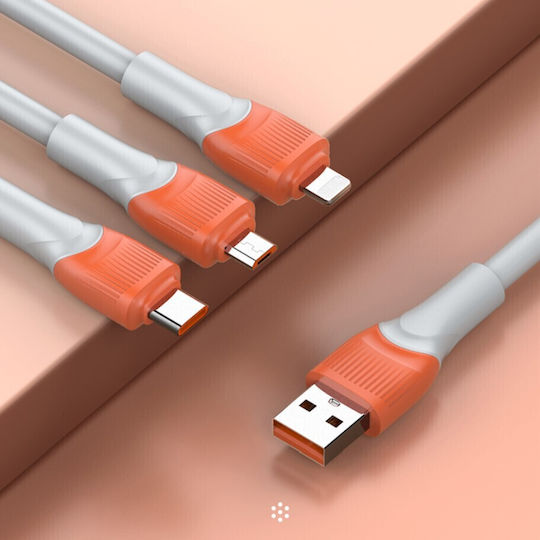 Ldnio USB-A To Lightning Кабел 30W Бял 4м