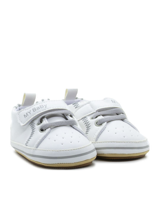 Childrenland Βρεφικά Sneakers Αγκαλιάς Λευκά Childrenland Βρεφικά Sneakers Αγκαλιάς Λευκά
