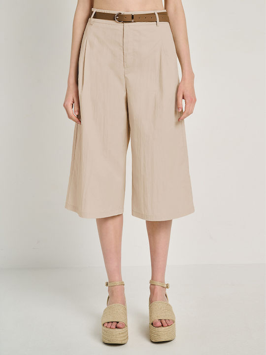 Damen Bermudas Beige Hell
