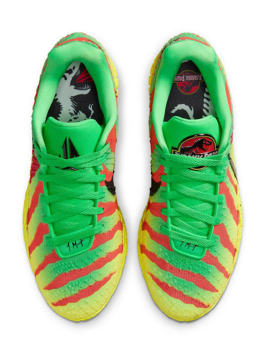 Ja 3 "Jurassic Park Explorer" Χαμηλά Μπασκετικά Παπούτσια Green Spark / Black / University Red / Dynamic Yellow