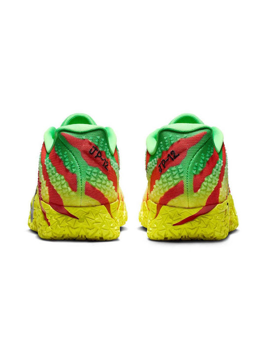 Ja 3 "Jurassic Park Explorer" Χαμηλά Μπασκετικά Παπούτσια Green Spark / Black / University Red / Dynamic Yellow