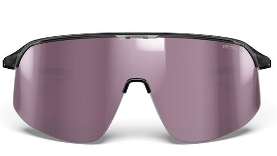 Julbo Fahrradbrillen mit Beigem Rahmen und Spiegel-Linsentyp