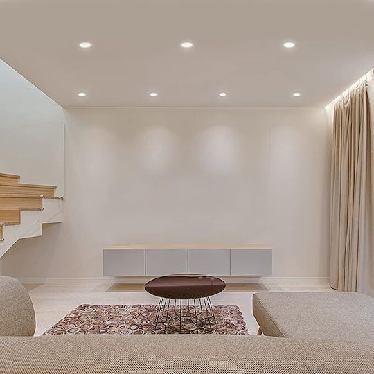 Lightplanet Panou LED Rotund Încastrat 24W cu Lumină Albă Rece 6500K