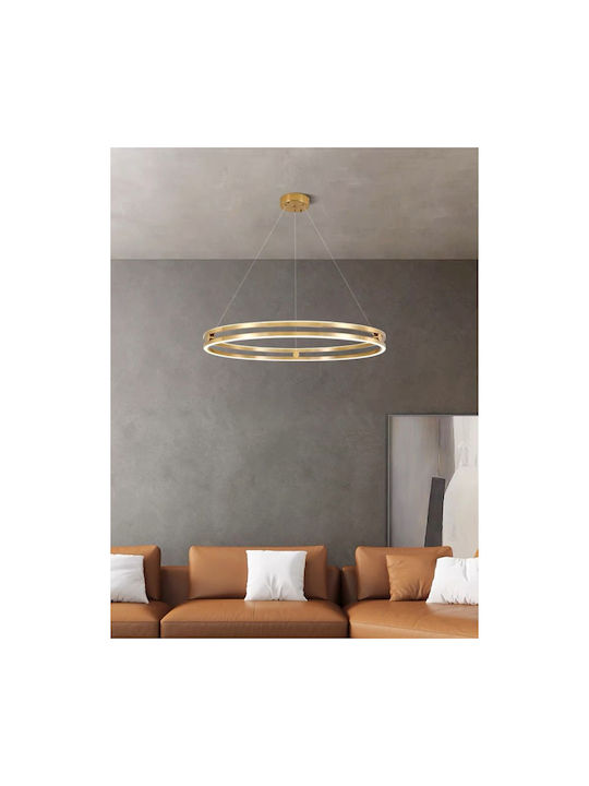 Lightplanet Κρεμαστό Φωτιστικό Χρυσό LED με Φυσικό Λευκό Φως