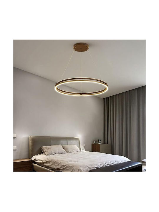 Lightplanet Κρεμαστό Φωτιστικό Χρυσό LED με Φυσικό Λευκό Φως